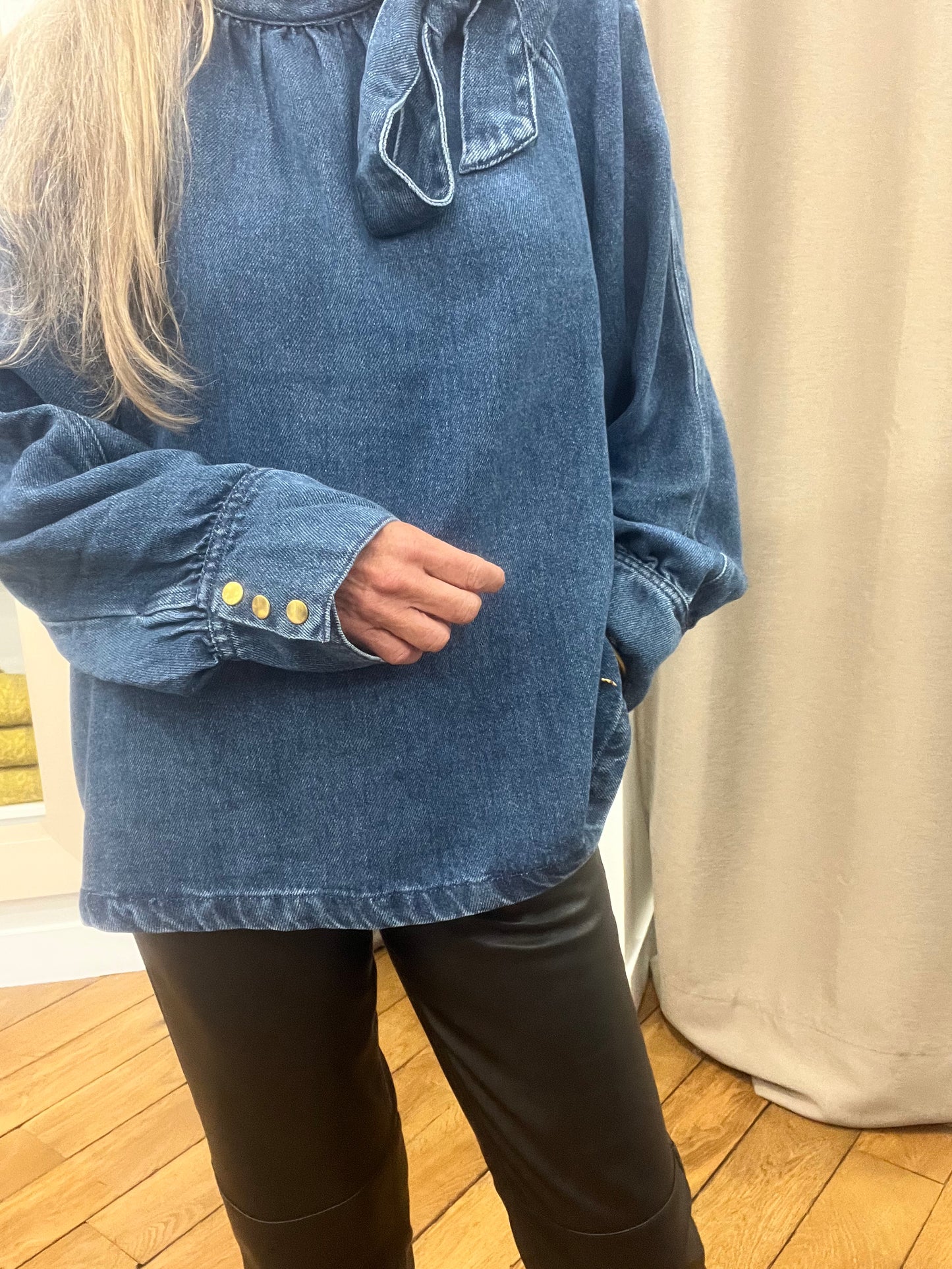 Blouse lou middle blue