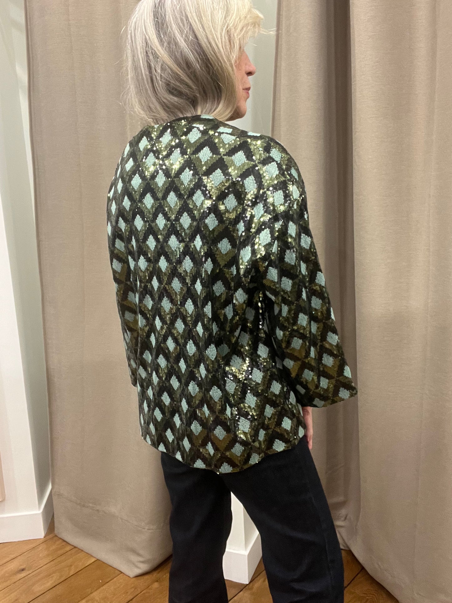 Veste kimono sequins