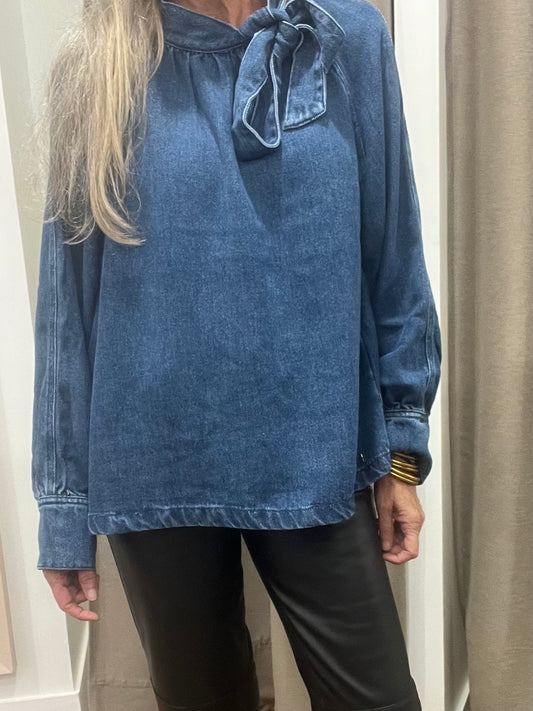 Blouse lou middle blue