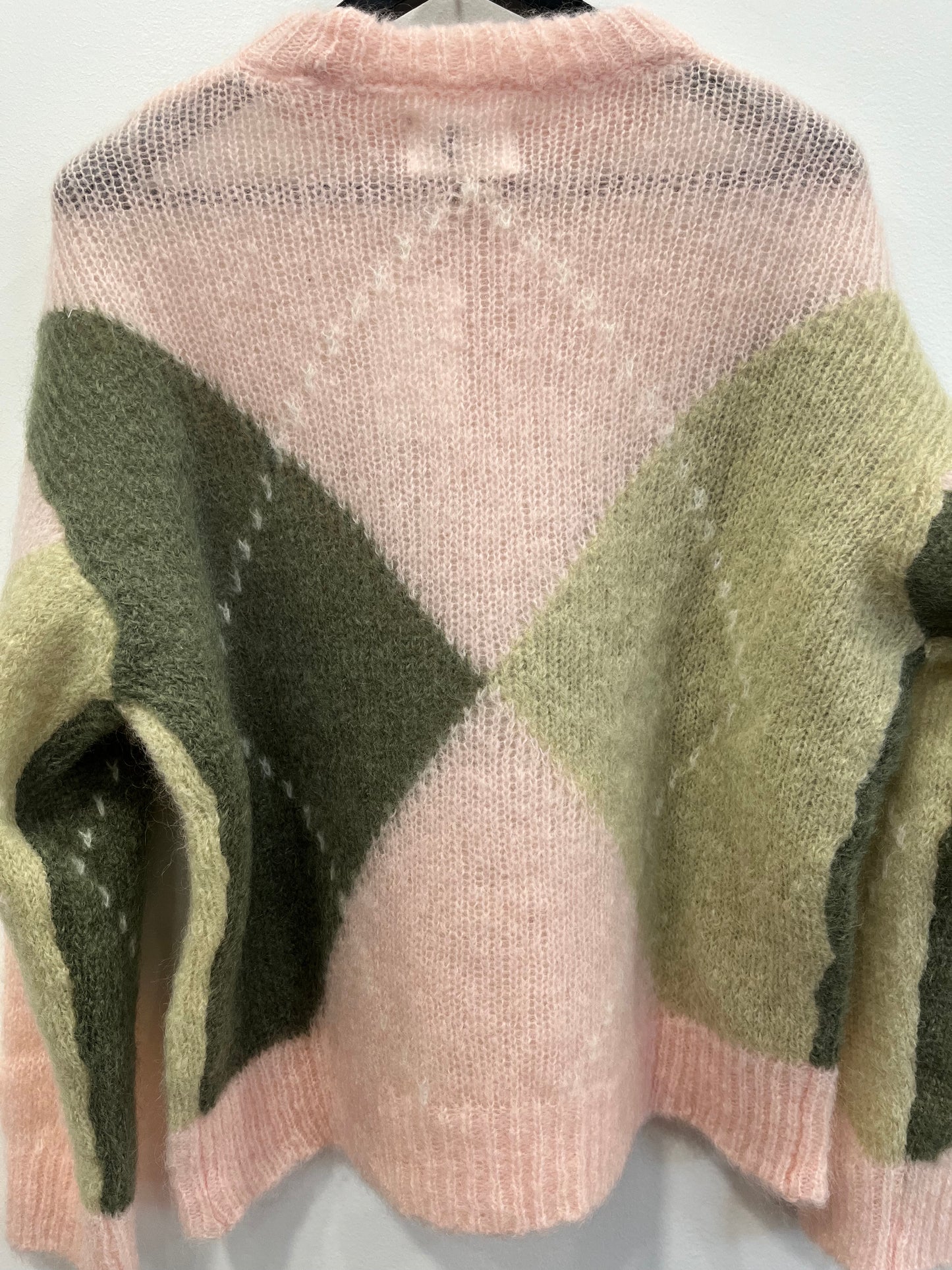 Pull bretzel Argyle poudre       DES PETITS HAUTS
