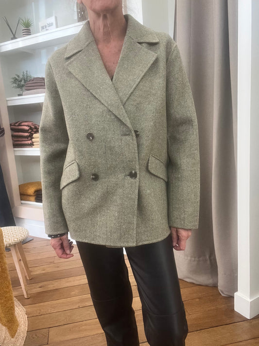 Manteau court croisé "LE LONDON"